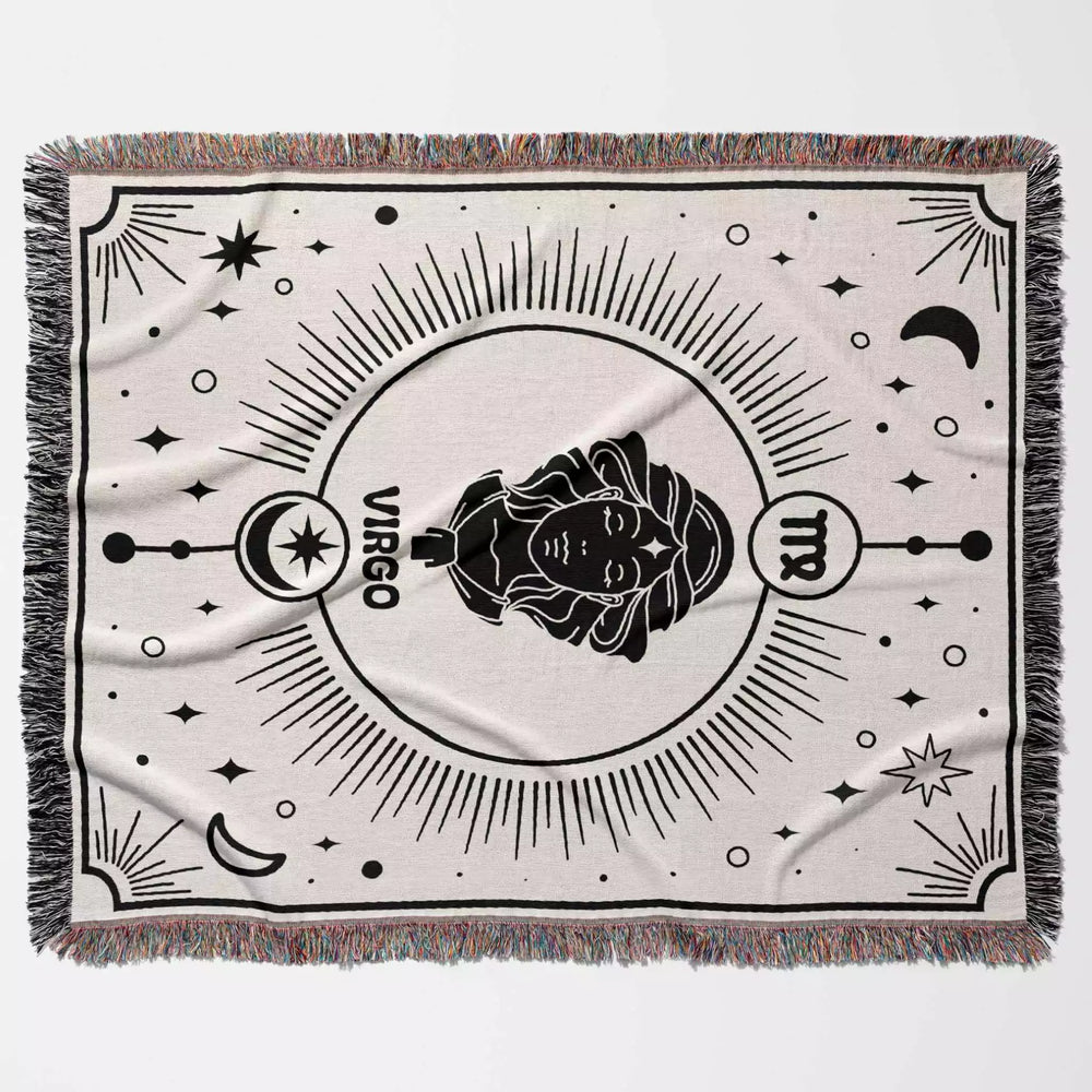 Virgo Zodiac Blanket, Unique Birthday Gift Idea for Women and Men - DesignerOllie.com