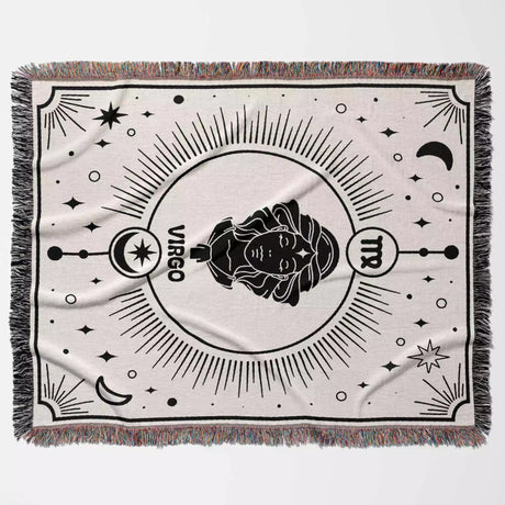 Virgo Zodiac Blanket, Unique Birthday Gift Idea for Women and Men - DesignerOllie.com