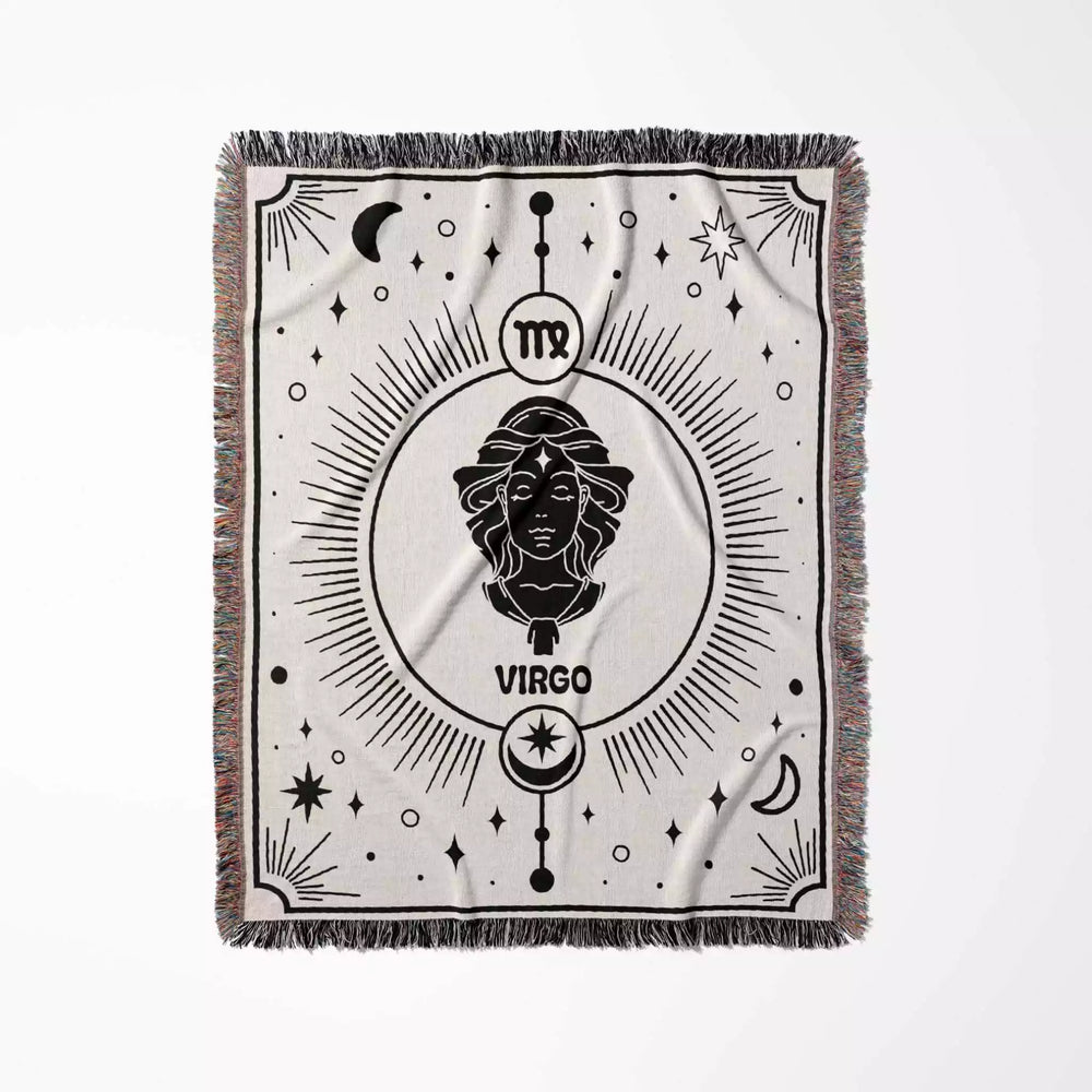 Virgo Zodiac Blanket, Unique Birthday Gift Idea for Women and Men - DesignerOllie.com