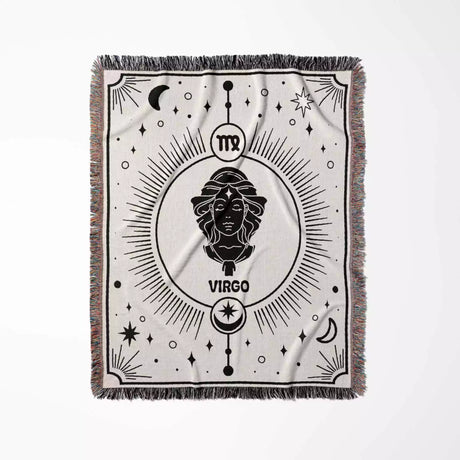 Virgo Zodiac Blanket, Unique Birthday Gift Idea for Women and Men - DesignerOllie.com