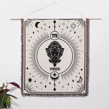 Virgo Zodiac Blanket, Unique Birthday Gift Idea for Women and Men - DesignerOllie.com