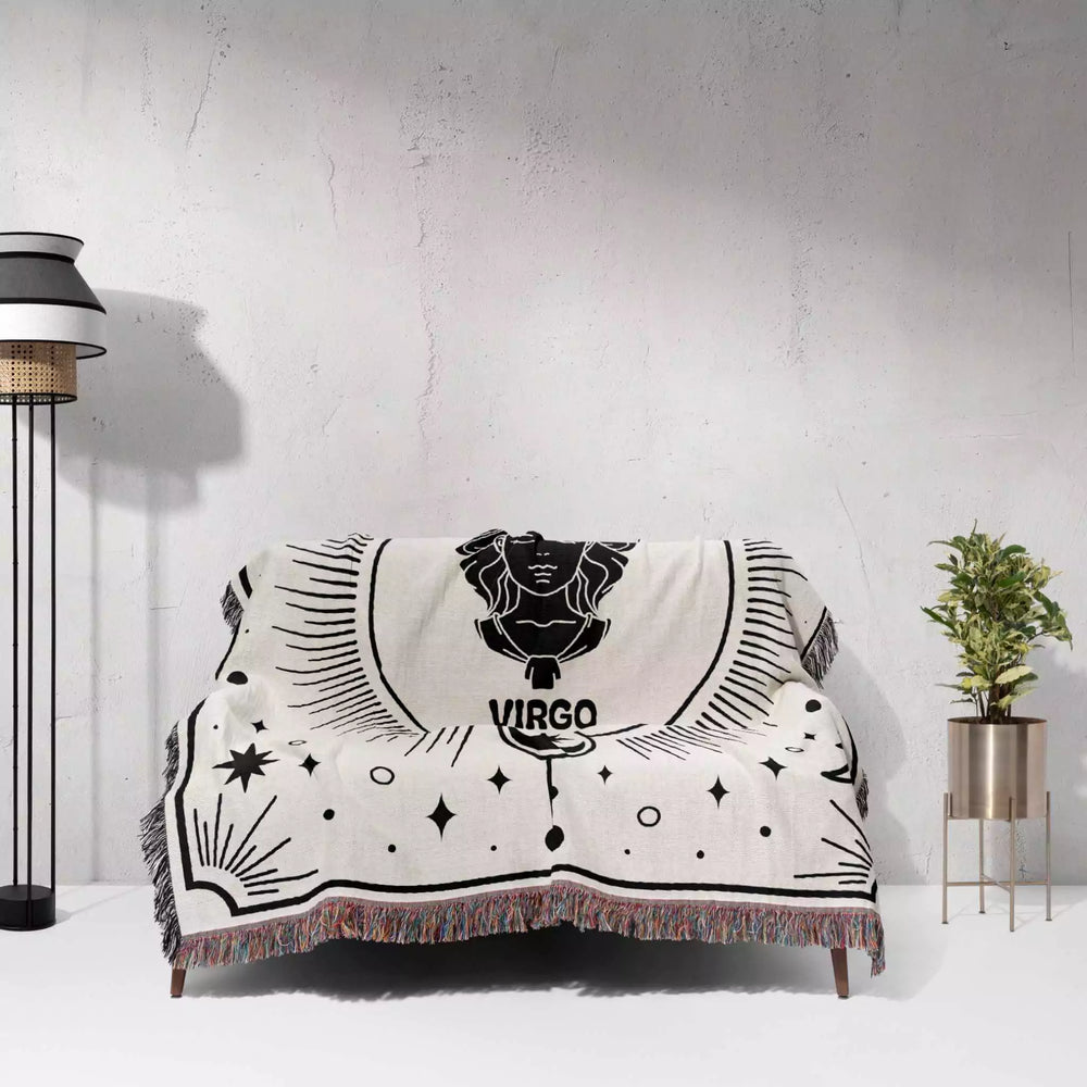 Virgo Zodiac Blanket, Unique Birthday Gift Idea for Women and Men - DesignerOllie.com