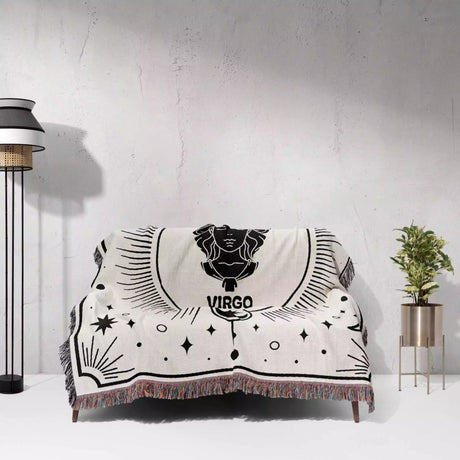 Virgo Zodiac Blanket, Unique Birthday Gift Idea for Women and Men - DesignerOllie.com