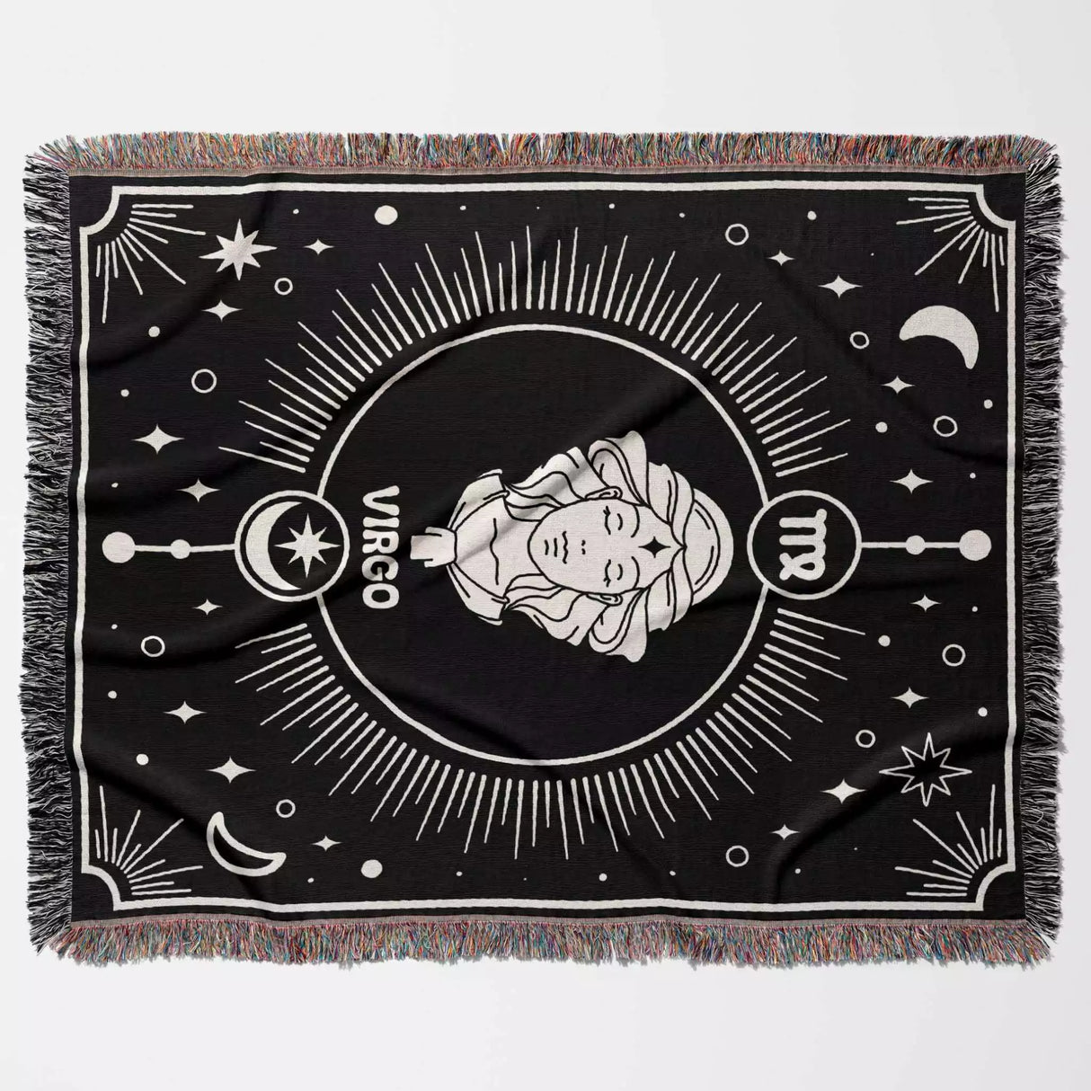 Virgo Zodiac Blanket, Unique Birthday Present for Wife and Husband - DesignerOllie.com