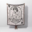 Virgo Zodiac Sign Astrology Woman Woven Throw Blanket and Tapestry Blanket - DesignerOllie.com