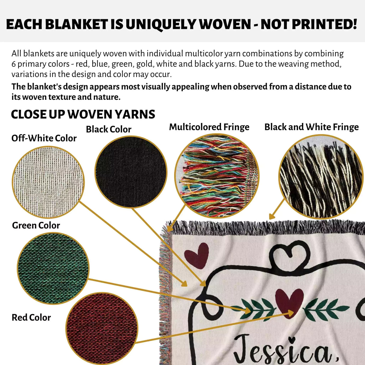 Will You Marry Me Proposal Blanket with Frame and Hearts - DesignerOllie.com