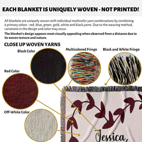 Will You Marry Me Proposal Blanket with Heart Plant Shape - DesignerOllie.com