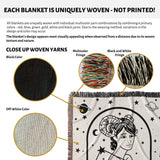 Aries Zodiac Sign Astrology Woman Woven Throw Blanket and Tapestry Blanket