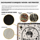 Capricorn Zodiac Sign Astrology Woman Woven Throw Blanket and Tapestry Blanket