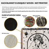 Virgo Zodiac Sign Astrology Woman Woven Throw Blanket and Tapestry Blanket