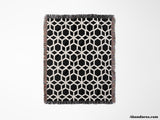 Abstract Geometric Art Black and White Monochrome Woven Throw Blanket and Tapestry