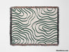 Abstract Lines Forest Green Woven Throw Blanket and Tapestry