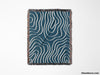 Abstract Lines Modern Art Blue Woven Throw Blanket and Tapestry