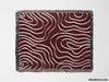 Abstract Lines Modern Art Red Woven Throw Blanket and Tapestry