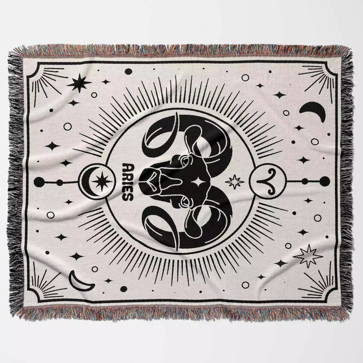 Aries Zodiac Blanket, Unique Birthday Gift Idea for Women and Men - DesignerOllie.com