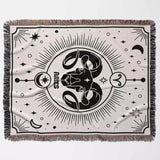 Aries Zodiac Blanket, Unique Birthday Gift Idea for Women and Men - DesignerOllie.com