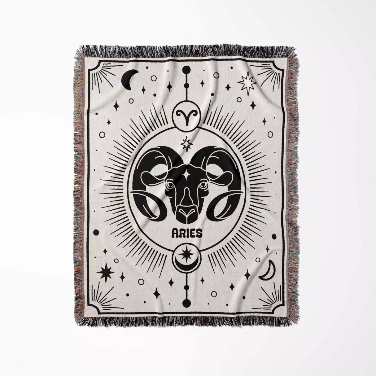 Aries Zodiac Blanket, Unique Birthday Gift Idea for Women and Men - DesignerOllie.com