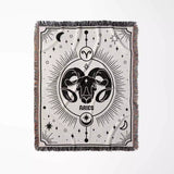 Aries Zodiac Blanket, Unique Birthday Gift Idea for Women and Men - DesignerOllie.com