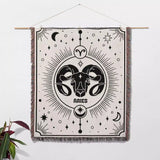 Aries Zodiac Blanket, Unique Birthday Gift Idea for Women and Men - DesignerOllie.com