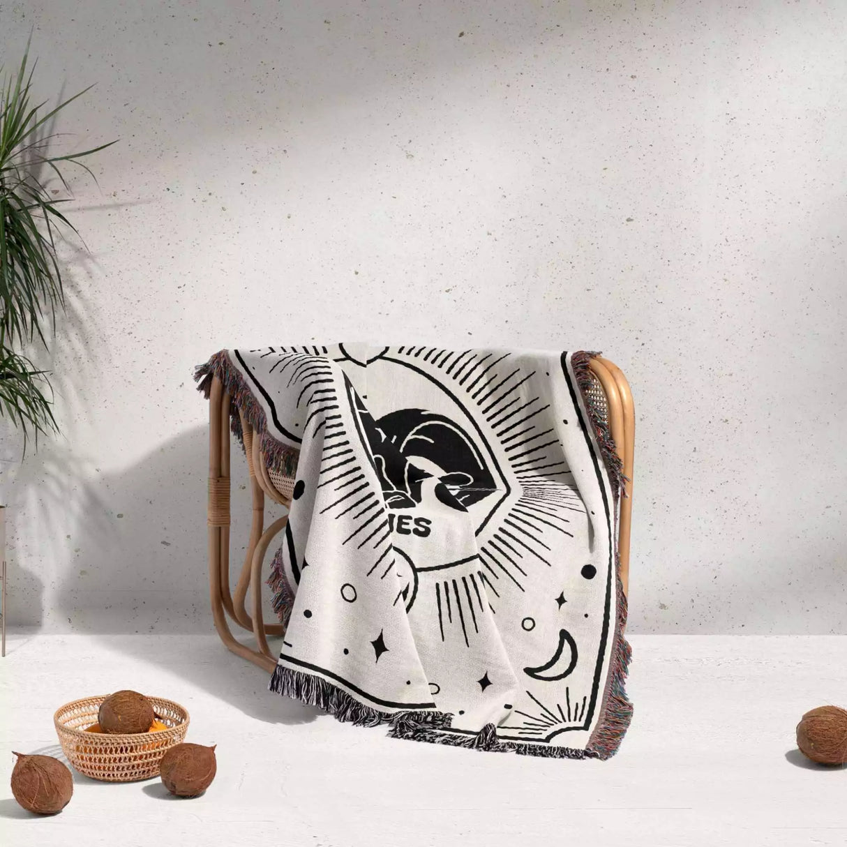 Aries Zodiac Blanket, Unique Birthday Gift Idea for Women and Men - DesignerOllie.com