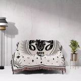 Aries Zodiac Blanket, Unique Birthday Gift Idea for Women and Men - DesignerOllie.com
