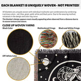 Aries Zodiac Sign Astrology Woman Woven Throw Blanket Tapestry - DesignerOllie.com