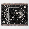 Aries Zodiac Sign Astrology Woman Woven Throw Blanket Tapestry