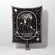 Aries Zodiac Sign Astrology Woman Woven Throw Blanket Tapestry - DesignerOllie.com
