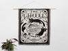 Black Cat Tarot Card The Wheel Black and White Woven Throw Blanket and Tapestry