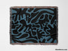 Black and Blue Coral Matisse Woven Throw Blanket