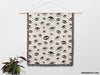 Black and White Evil Eye Eclectic Woven Throw Blanket