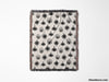 Black and White Evil Eye Woven Throw Blanket