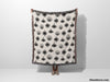 Black and White Evil Eye Woven Throw Blanket