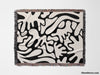 Black and White Matisse Style Woven Throw Blanket