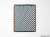 Blue Checker Woven Throw Blanket