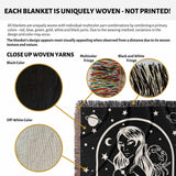 Cancer Zodiac Sign Astrology Woman Woven Throw Blanket Tapestry