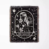 Cancer Zodiac Sign Astrology Woman Woven Throw Blanket Tapestry - DesignerOllie.com