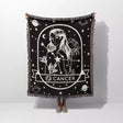Cancer Zodiac Sign Astrology Woman Woven Throw Blanket Tapestry - DesignerOllie.com