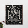 Cancer Zodiac Sign Astrology Woman Woven Throw Blanket Tapestry