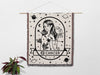 Cancer Zodiac Sign Astrology Woman Woven Throw Blanket and Tapestry Blanket