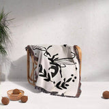 Celestial Bee with Moon Phases Woven Throw Blanket - DesignerOllie.com