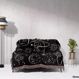 Celestial Cat and Elements Woven Throw Blanket - DesignerOllie.com