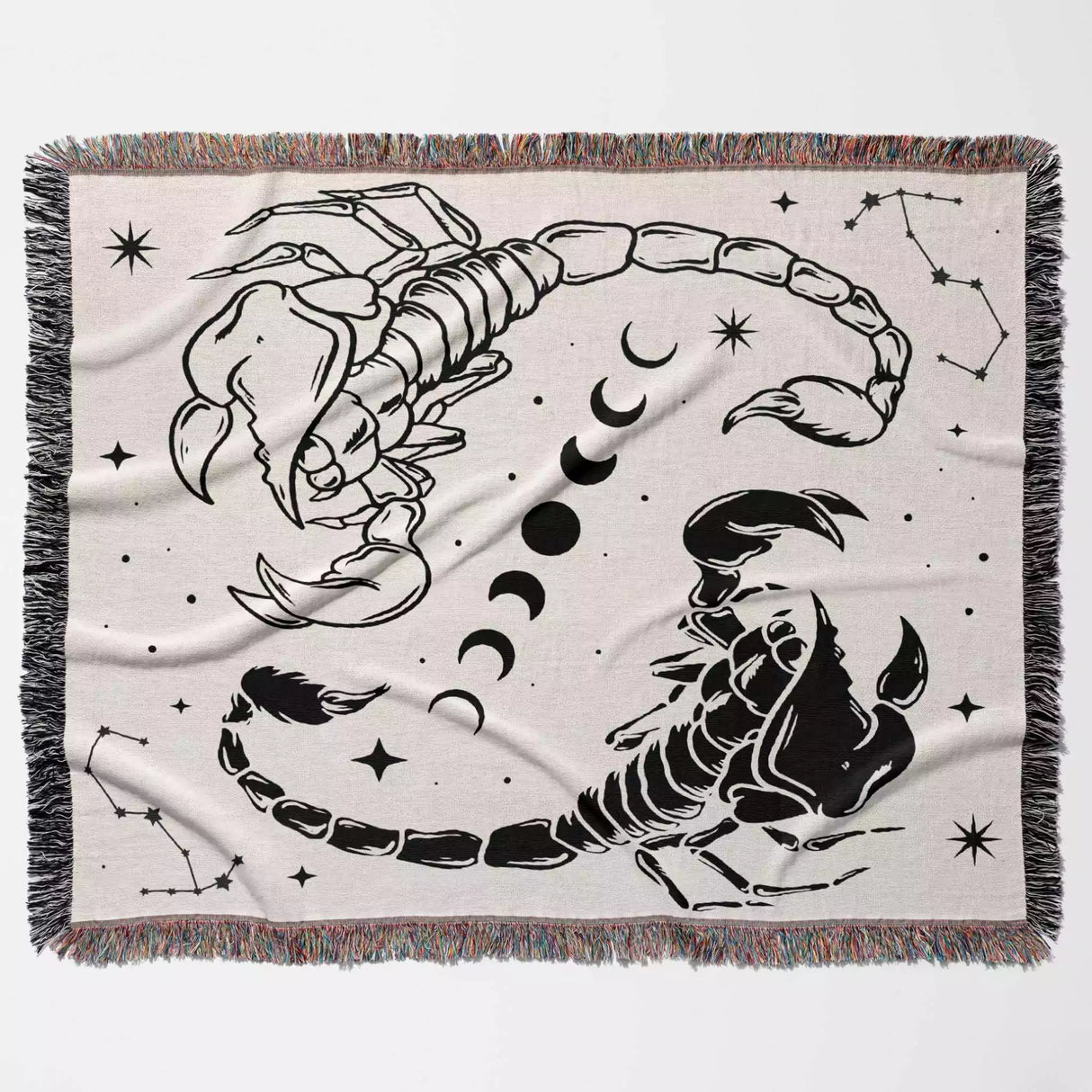 Celestial Scorpio Zodiac Woven Throw Blanket - DesignerOllie.com