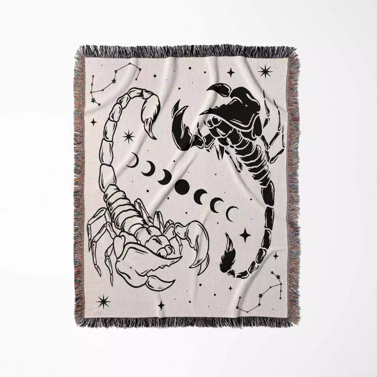 Celestial Scorpio Zodiac Woven Throw Blanket - DesignerOllie.com