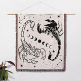 Celestial Scorpio Zodiac Woven Throw Blanket - DesignerOllie.com