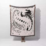 Celestial Scorpio Zodiac Woven Throw Blanket - DesignerOllie.com