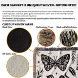 Celestial Spooky Witchy Woven Throw Blanket - DesignerOllie.com