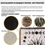 Celestial Sun and Moons Woven Throw Blanket - DesignerOllie.com