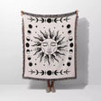 Celestial Sun and Moons Woven Throw Blanket - DesignerOllie.com