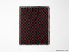 Checkered Black and Red Woven Throw Blanket and Tapestry